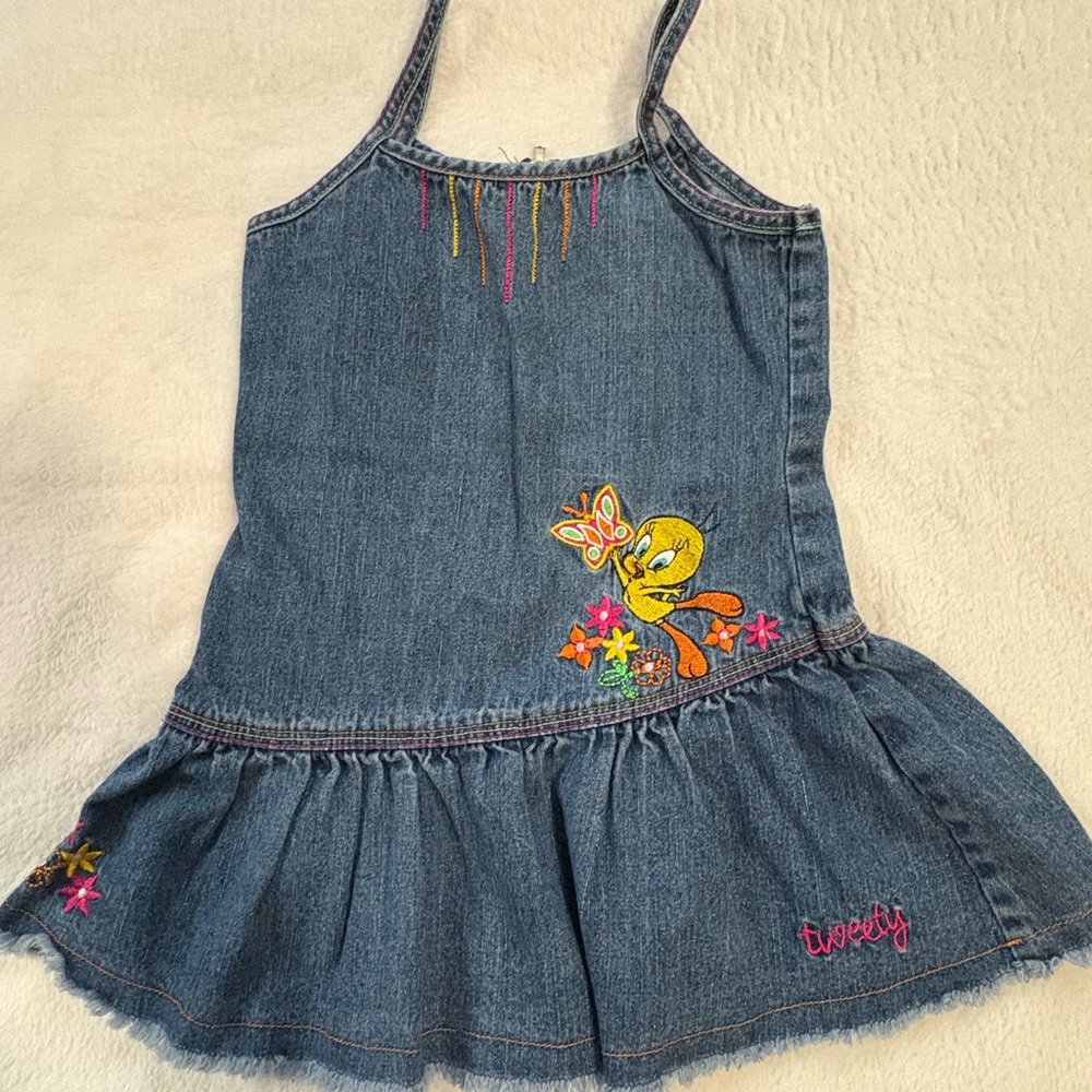 Warner Bros. Blue Denim Tweety Dress